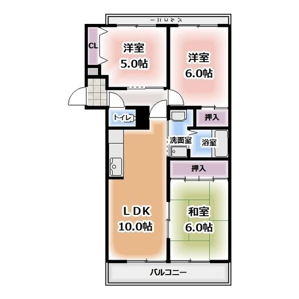 レジデンツ菩提樹（1C） 間取り図画像