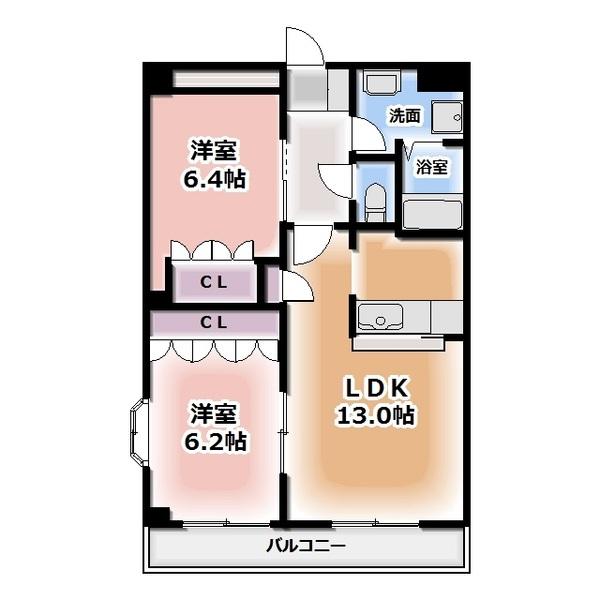 グリスィーヌ（203） 間取り図画像