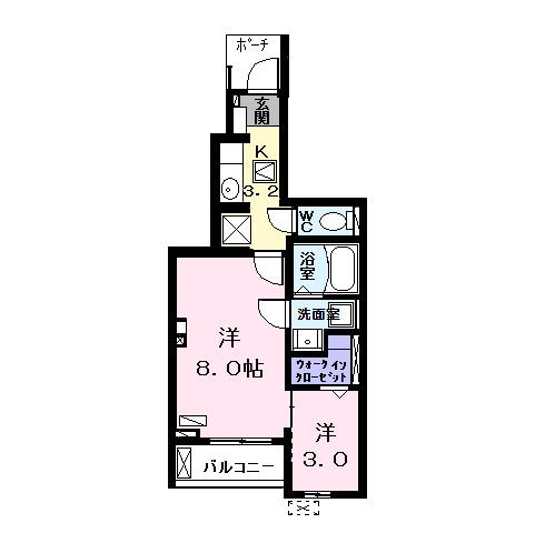 ベルカーサⅢ（102） 間取り図画像
