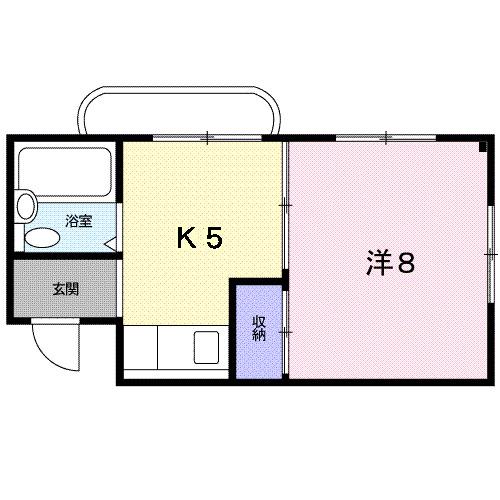 天神マンション（301） 間取り図画像