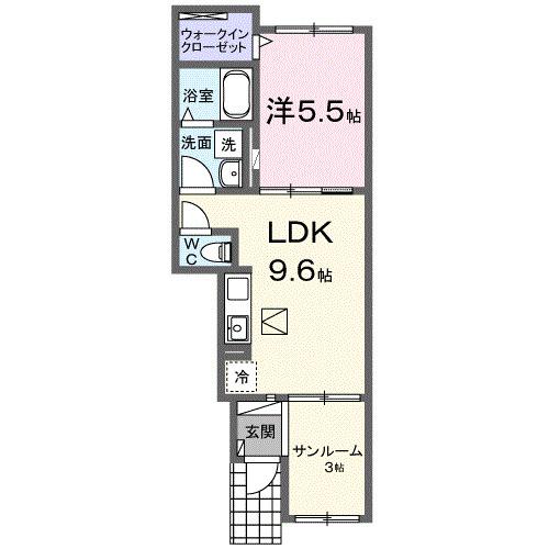 フラワー（103） 間取り図画像
