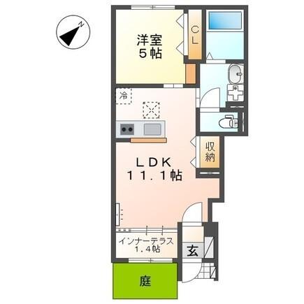 ノイアー・ルウムⅠ（101） 間取り図画像