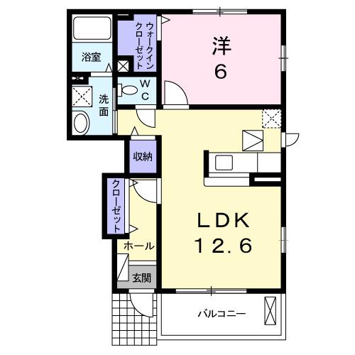 クラール・メゾン（102） 間取り図画像