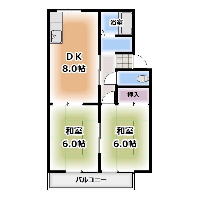 ハイツ伊藤（201） 間取り図画像