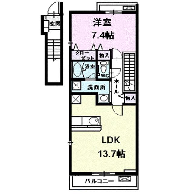 Ｂｌｕｅ　Ｒｏｓｅ（203） 間取り図画像