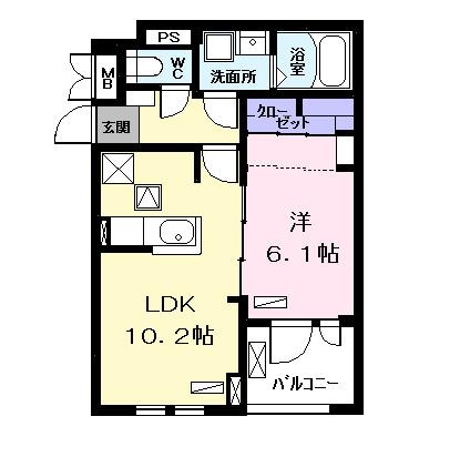 イル・パラディーゾ　Ⅱ（103） 間取り図画像