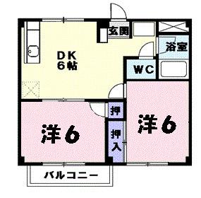 サンハイツたけだ（102） 間取り図画像