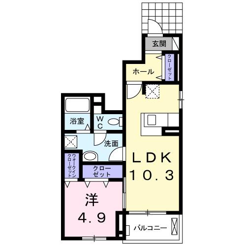エクセランⅥ（101） 間取り図画像
