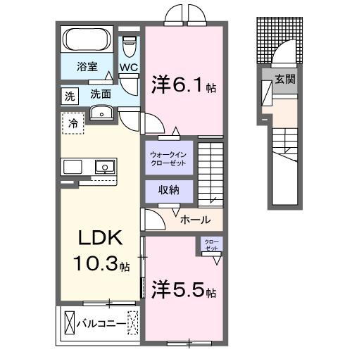 レガーレ　ドゥエ（203） 間取り図画像