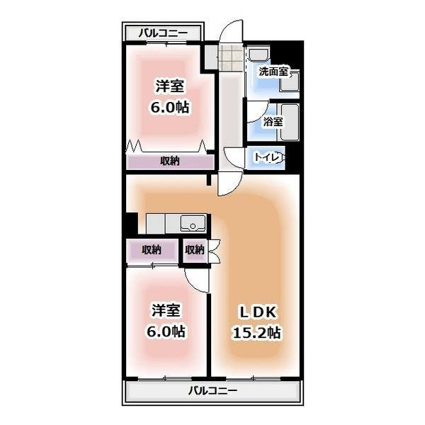レージュ栄（203） 間取り図画像