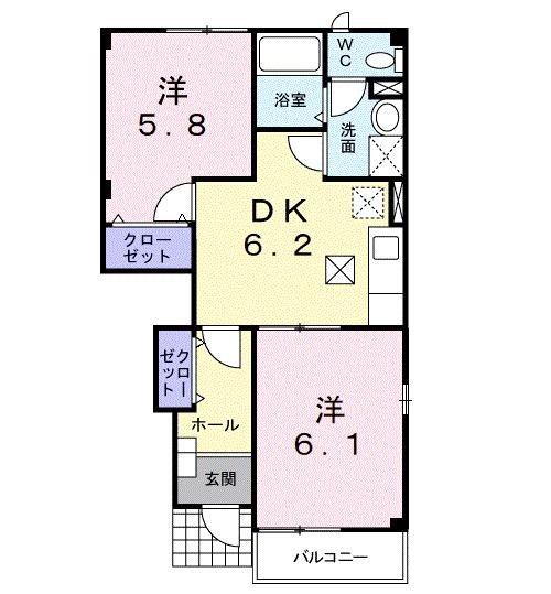 アエロポルトⅡ（102） 間取り図画像