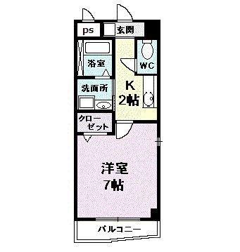 プラシードカーサ（201） 間取り図画像