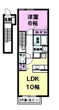 カルムメゾン（201） 間取り図画像