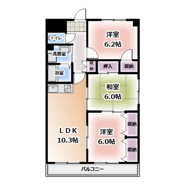 ソレーユ五条弐番館（303） 間取り図画像