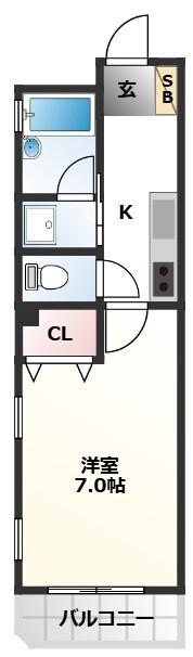 クリスタルガーデン（101） 間取り図画像
