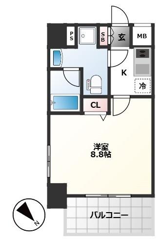 HY’ｓ田端Ⅱwest（801） 間取り図画像