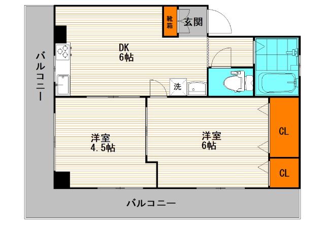 コーポ塚田（301） 間取り図画像