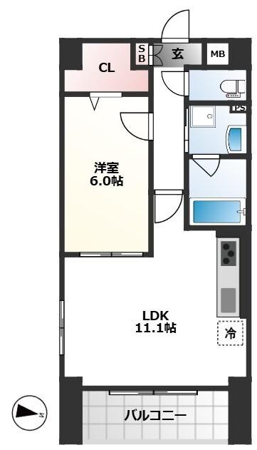 福信館（801） 間取り図画像