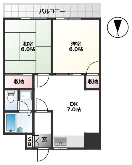 クレストパレス荒川（302） 間取り図画像
