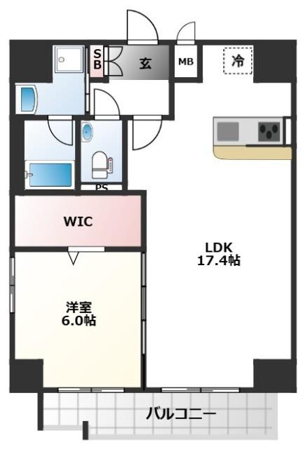 Comfort Residence Nippori（801） 間取り図画像