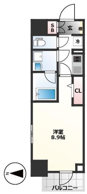 THEパームス熊野前（504） 間取り図画像