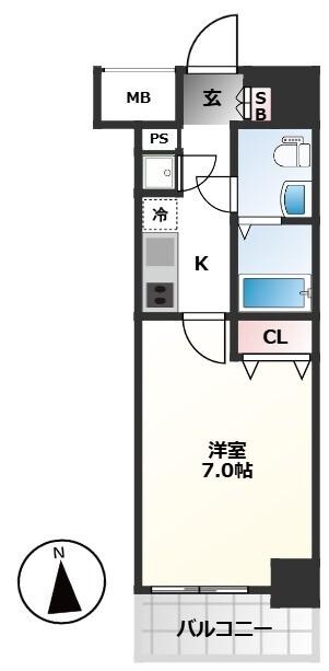 AZEST日暮里（503） 間取り図画像