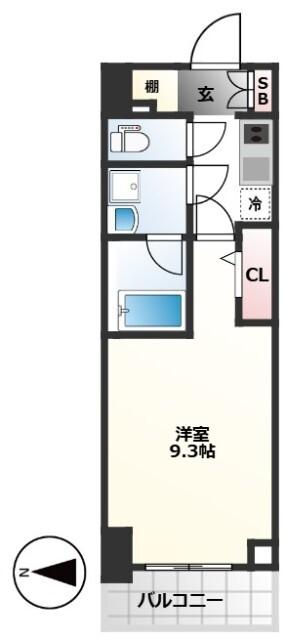 THEパームス熊野前（502） 間取り図画像