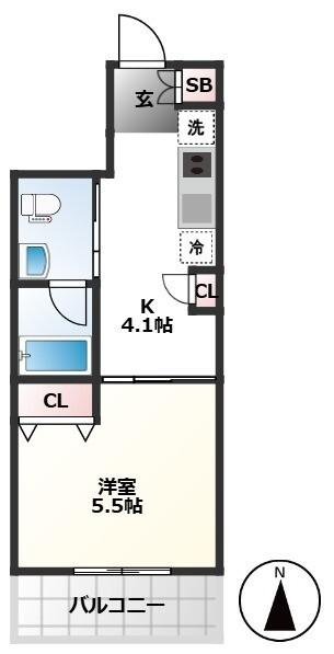 ネオクレア（502） 間取り図画像