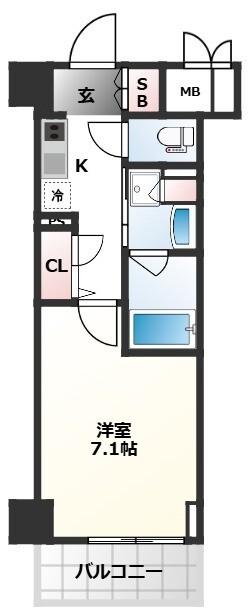 レジディア千駄木（409） 間取り図画像