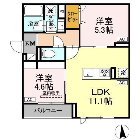 セレスティア荒川N（305） 間取り図画像