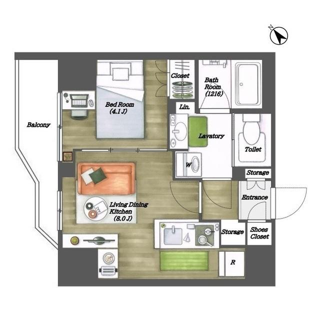 ※家具等はイメージの為備え付けはありませ