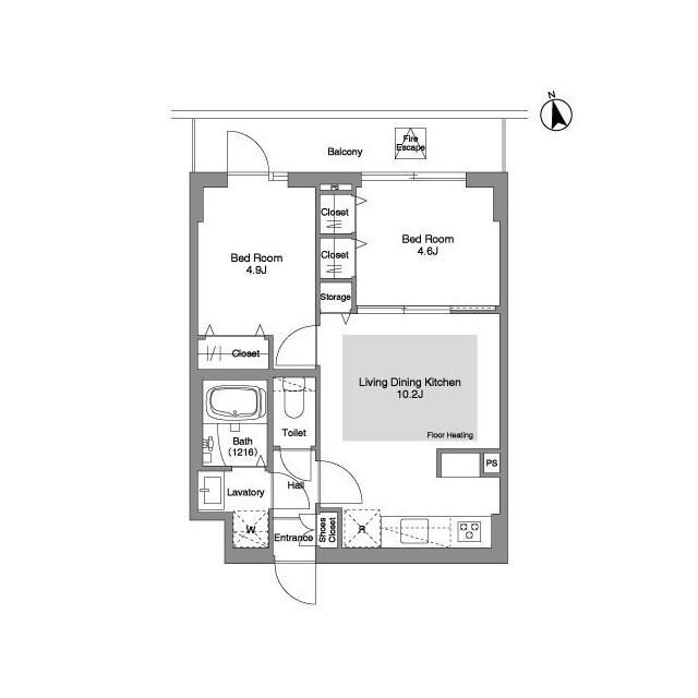 コンフォリア・リヴ文京千駄木（307） 間取り図画像