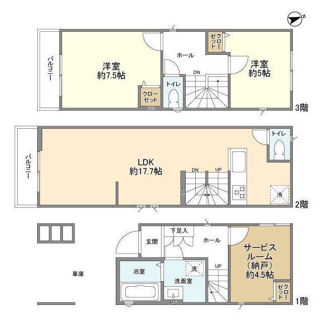 Kolet足立小台#04 間取り図画像