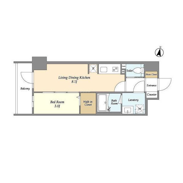 ＨＦ北千住レジデンス（0803） 間取り図画像