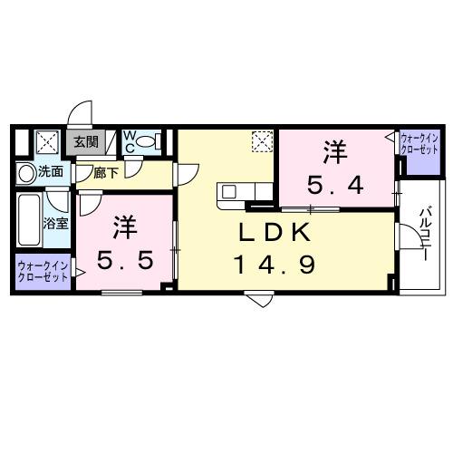 ＣＲＥＶＡＮＣＥ荒川（403） 間取り図画像