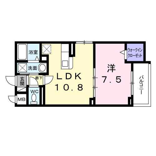 ＣＲＥＶＡＮＣＥ荒川（401） 間取り図画像