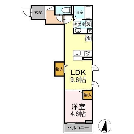 ノーバヤカナヤ　別邸（103） 間取り図画像