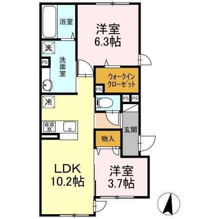 ノーバヤカナヤ　別邸（101） 間取り図画像