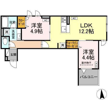 セレスティア荒川N（303） 間取り図画像