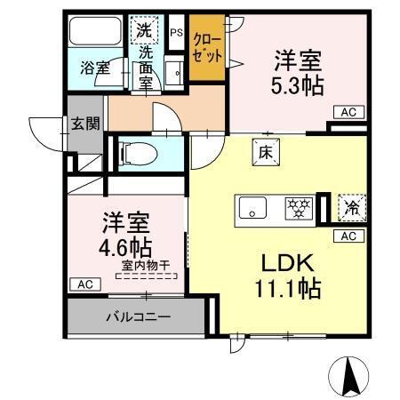 セレスティア荒川N（105） 間取り図画像