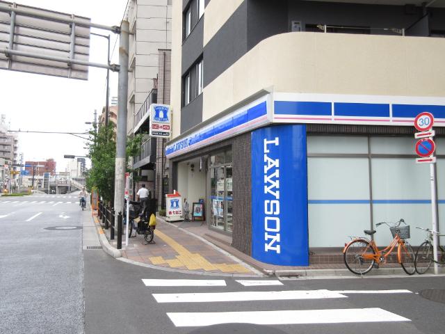 ローソン泪橋店：90m