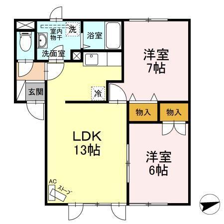 ハイセレール山伝（202） 間取り図画像