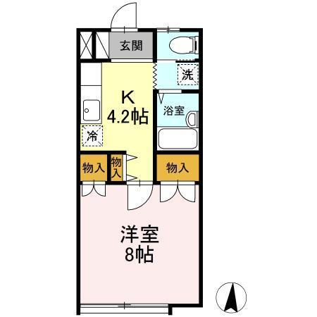 コーポ５０４（203） 間取り図画像