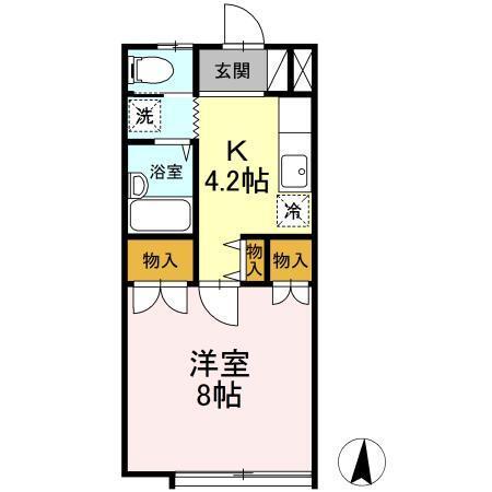 コーポ５０４（202） 間取り図画像