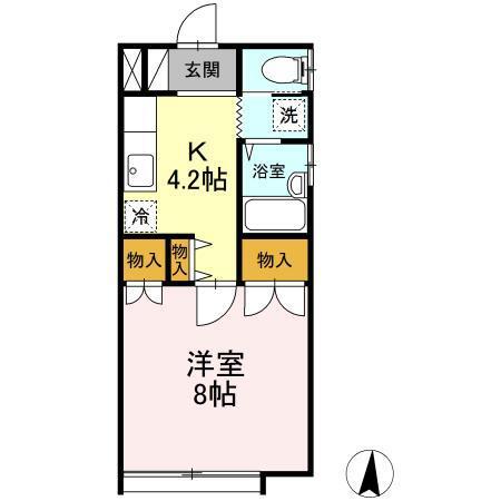 コーポ５０４（101） 間取り図画像