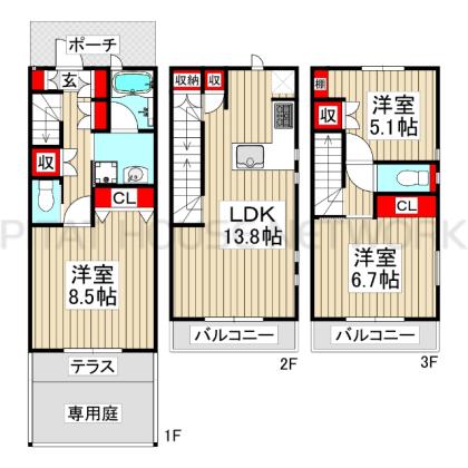  間取り図写真