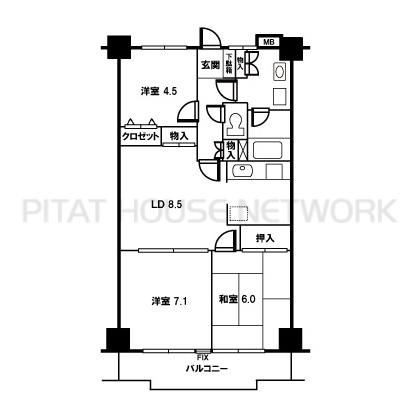  間取り図写真