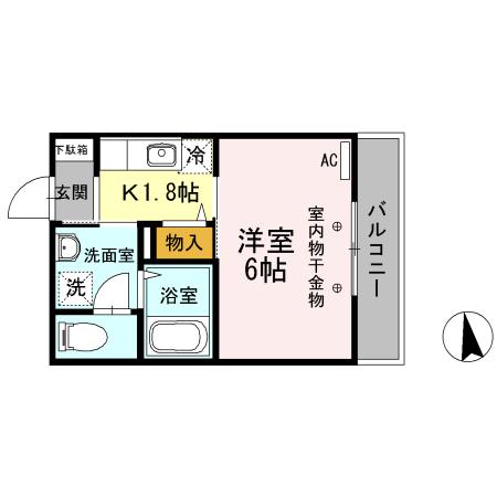 ボヌール平和台（202） 間取り図画像