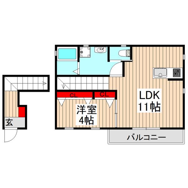 サンライズ志木（201） 間取り図画像