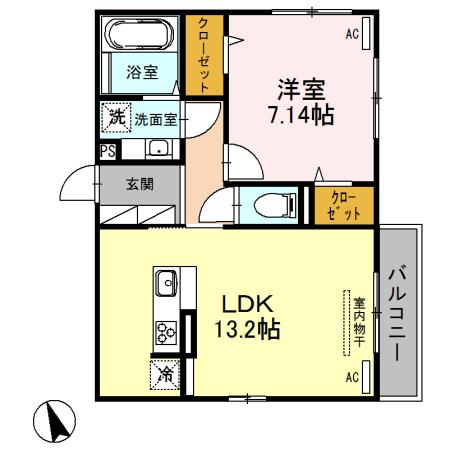 クリスタ（B301） 間取り図画像